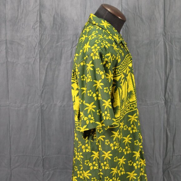 Vintage Surf Shirt - 1990s Ocean Pacific Button Down Tribal Pattern - Mens Large - Picture 8 of 10